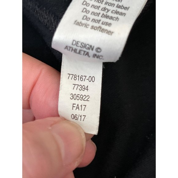 Athleta Solid Black High Rise Strappy Lattice Sublime 7/8 Tight Leggings S 77816 - Picture 12 of 15